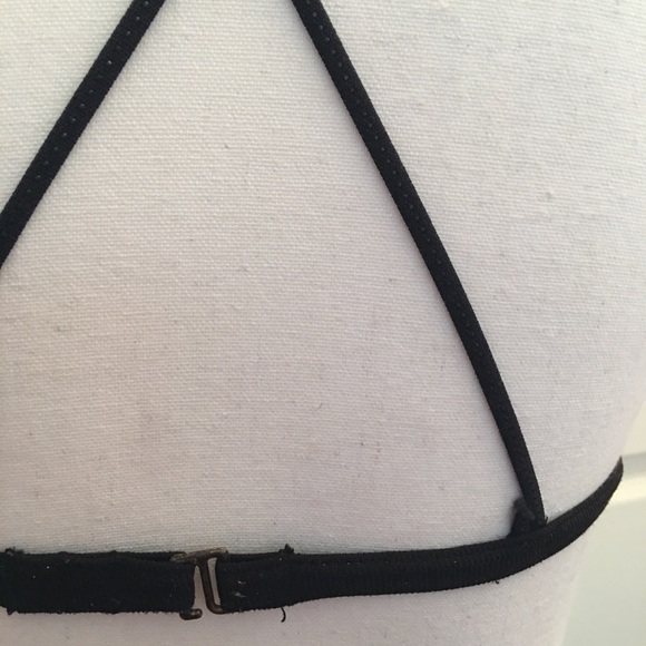 Ralph Lauren strappy cross racer back black bra - Picture 6 of 8